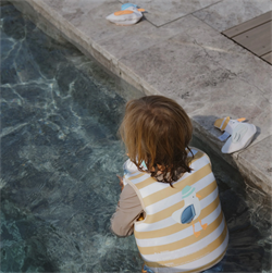 SunnyLife Salty the Mustard Stripe Yüzme Yeleği 1-2 yaş