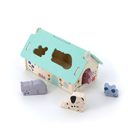 Vilac - Ahşap Evcil Hayvanlar Evi Eşleştirme