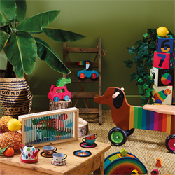 Vilac - Sesli Ahşap Araba - Tukan