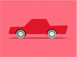Waytoplay - Back & Forth Car - Red - Araba - Kırmızı
