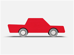 Waytoplay - Back & Forth Car - Red - Araba - Kırmızı