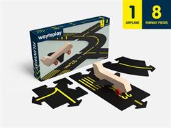 Waytoplay - Runway - 9 Parça (1 Uçak + 8 Yol)