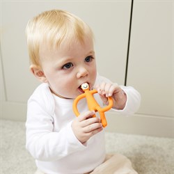 Matchstick Monkey Silikon Diş Kaşıyıcı, Turuncu Monkey