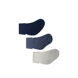 Lille Trove, Yenidoğan Çok Renkli Çorap 3lü Kutu / Lacivert