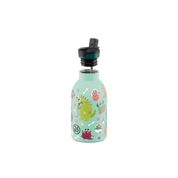 24Bottles Kids Bottle Pipetli Paslanmaz Çelik Termos 330 ml, Spooky Friends