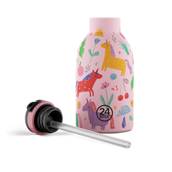 24Bottles Kids Bottle Pipetli Paslanmaz Çelik Termos 330 ml, Magic Friends