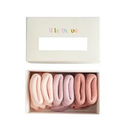 Lille Trove, Yenidoğan Çok Renkli Çorap 3lü Kutu / Pembe