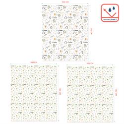 Minimono 3Lü Desen Mama Sandalyesi Altı Ve Aktivite Örtüsü