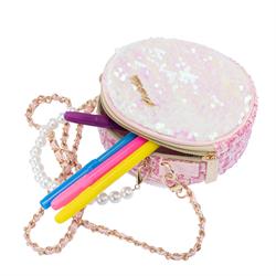 Işıltılı Yuvarlak Omuz Çanta