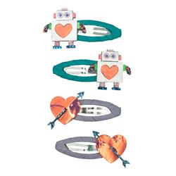 Mimi & Lula Robot Clip 4lü Toka