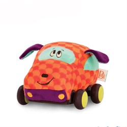 B.Toys Peluş Çek Bırak Araba, Turuncu