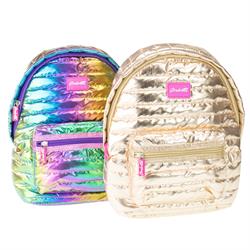 Puffer Metalik Sırt Çantası, Dore