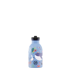 24Bottles Kids Bottle Pipetli Paslanmaz Çelik Termos 330 ml, Ocean Friends