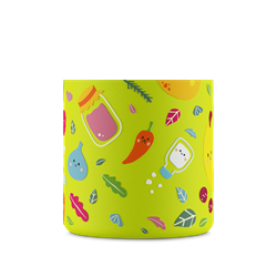 24Bottles Kids Bottle Pipetli Paslanmaz Çelik Çocuk Su Matarası 250 ml, Veggie Friends