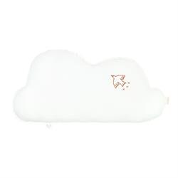 Nobodinoz İşlemeli Fransız Keten Yastık, Cloud Off White