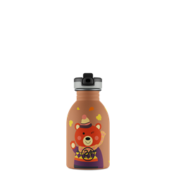 24Bottles Kids Bottle Paslanmaz Çelik Çocuk Su Matarası 250 ml, Sweet Bear