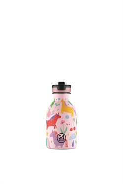 24Bottles Kids Bottle Pipetli Paslanmaz Çelik Çocuk Su Matarası 250 ml, Magic Friends