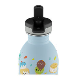 24Bottles Kids Bottle Pipetli Paslanmaz Çelik Çocuk Su Matarası 250 ml, Sweet Friends
