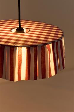Vibes Aydınlatma Şapkası, 40cm çap, Maroon Stripes