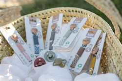 Bibs Paci Braid - Emzik Askısı / Sage-Ivory