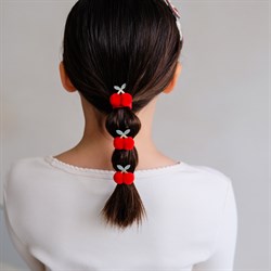 Mimi & Lula Pom Pom Cherries 4lü Lastik Toka