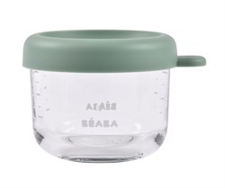 Beaba Bebek cam mama kavanozu 150 ml, Sage Green