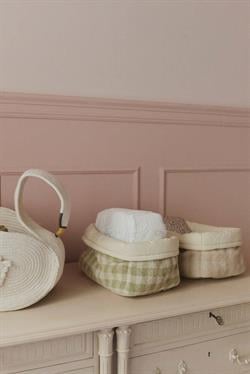 Lorena Canals Çocuk Odası Sepet, Kapitone Matcha