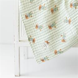 Organik Bebek Battaniyesi // 4 Kat Müslin - Fare Desenli