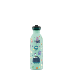24Bottles Kids Bottle Pipetli Paslanmaz Çelik Çocuk Su Matarası 500 ml, Spooky Friends