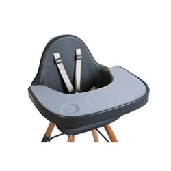ChildHome Evolu 2 Mama Sandalyesi, Naturel / Antrasit + Antrasit Tepsi Mama Sandalyeleri