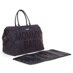 Mommy Bag, Anne Bebek Bakım Çantası Puffy, Siyah