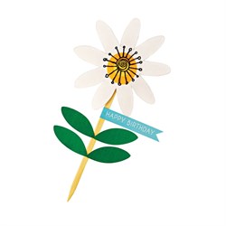 Çiçekli Tebrik Kartı