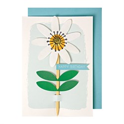 Çiçekli Tebrik Kartı