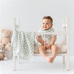 Çok Amaçlı Organik Müslin Örtü ,Mint Dama