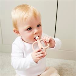 Matchstick Monkey Silikon Diş Kaşıyıcı, Pembe Monkey