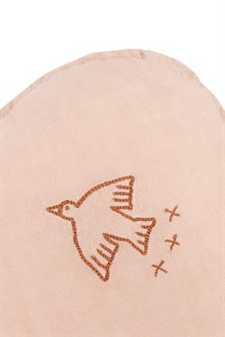 Nobodinoz İşlemeli Fransız Keten Yastık, Cloud Powder Pink