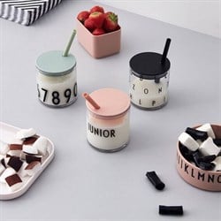 Tritan Bardak için Kapak ve Pipet Seti, Mint