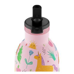 24Bottles Kids Bottle Pipetli Paslanmaz Çelik Termos 330 ml, Magic Friends