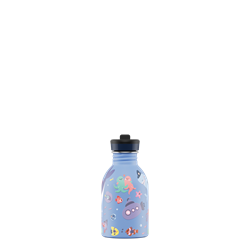 24Bottles Kids Bottle Pipetli Paslanmaz Çelik Çocuk Su Matarası 250 ml, Ocean Friends