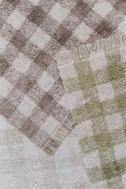 Lorena Canals Çocuk Odası Halısı, Vichy Marron XS