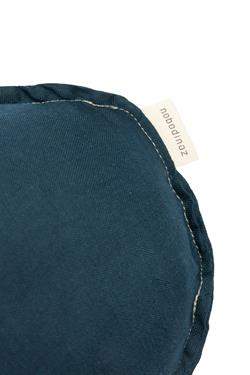 Nobodinoz İşlemeli Fransız Keten Yastık, Cloud Deep Blue