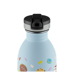 24Bottles Kids Bottle Pipetli Paslanmaz Çelik Çocuk Su Matarası 500 ml, Sweet Friends