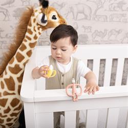 Matchstick Monkey Banana-Silikon Diş Kaşıyıcı Hediye Seti, Mint yesili