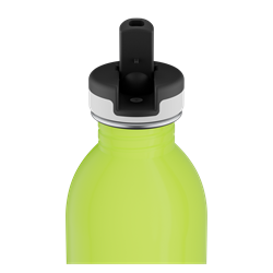 24Bottles Kids Bottle Paslanmaz Çelik Çocuk Su Matarası 250 ml, Reactive Sarı/Yeşil