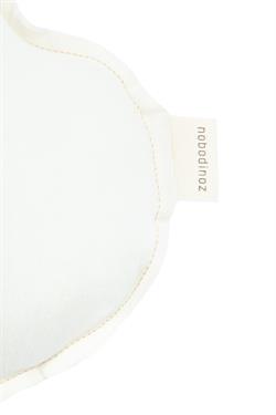 Nobodinoz İşlemeli Fransız Keten Yastık, Cloud Off White