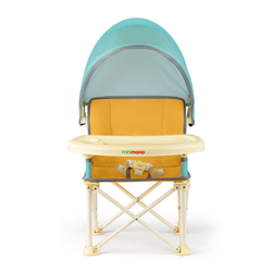 Minimono PlusUp Tenteli Portatif  Mama Sandalyesi, Sarı & Yeşil