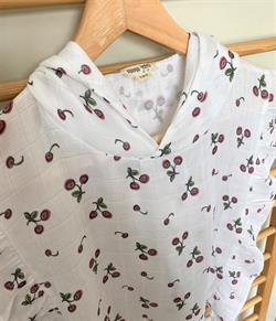 Fırfırlı Müslin Panço,Cherry