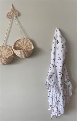 Fırfırlı Müslin Panço,Cherry