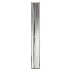 Meri Meri - Silver Tall Tapered Candles - Gümüş Uzun Mumlar - 12li