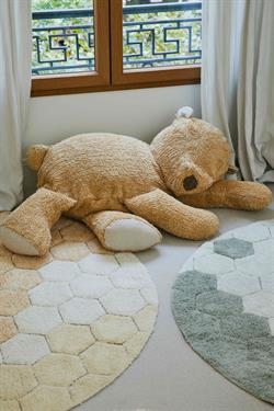 Halı, Round Honeycomb Golden